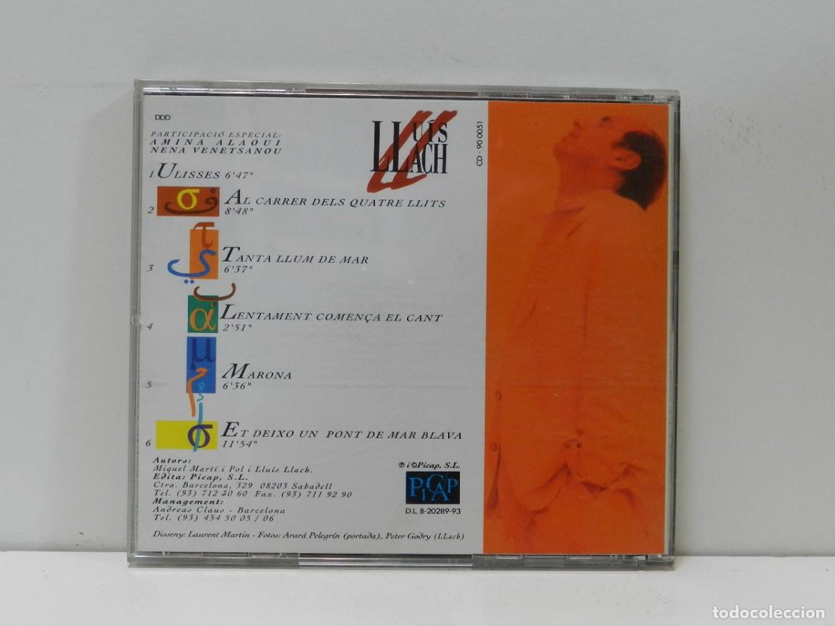 CDs de m&uacute;sica: DISCO CD. Llu&iacute;s Llach &ndash; Un Pont De Mar Blava. COMPACT DISC. - Foto 2