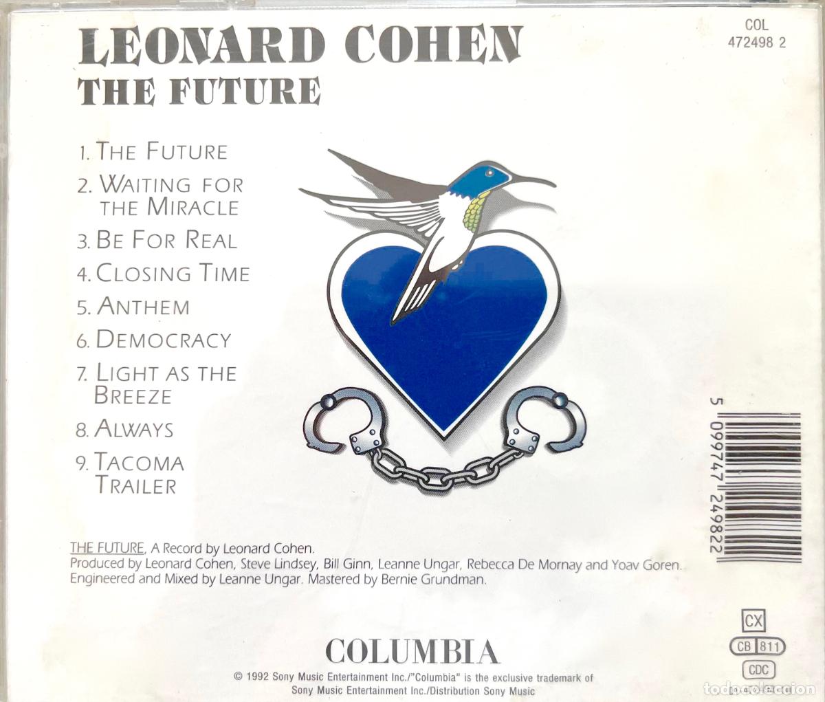 CDs de m&uacute;sica: LEONARD COHEN. THE FUTURE. CD 1992 - Foto 2