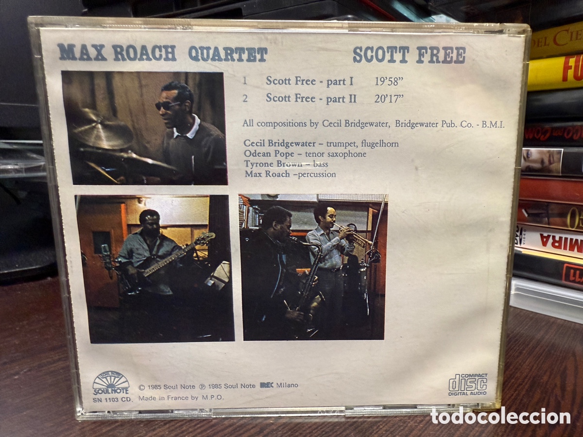 CDs de m&uacute;sica: Max Roach Quartet - Scott Free (CD) - Foto 2
