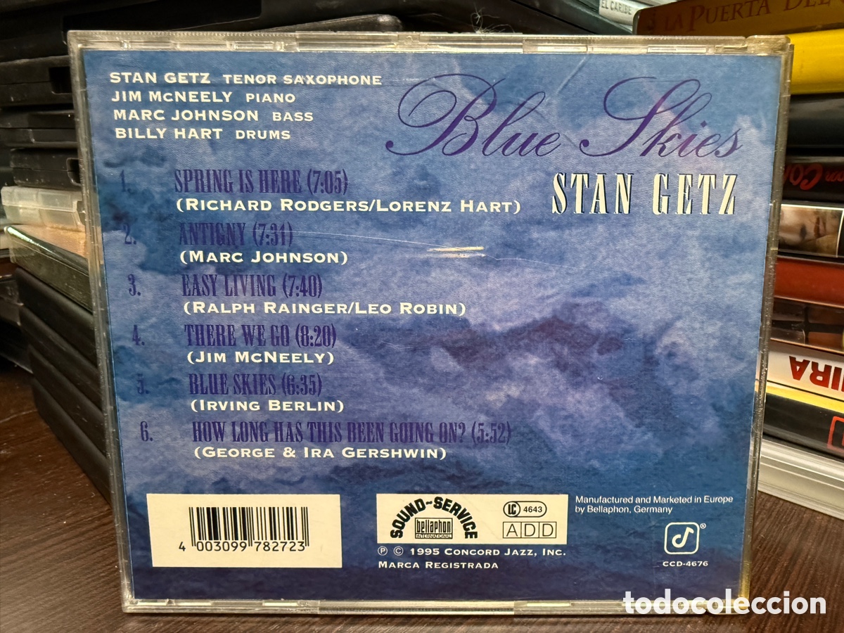 CDs de m&uacute;sica: Stan Getz - Blue Skies (CD) - Foto 2