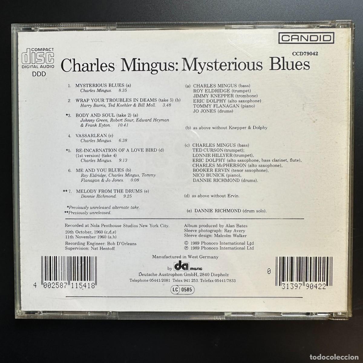 CDs de m&uacute;sica: Charles Mingus - Mysterious Blues (CD) - Foto 2