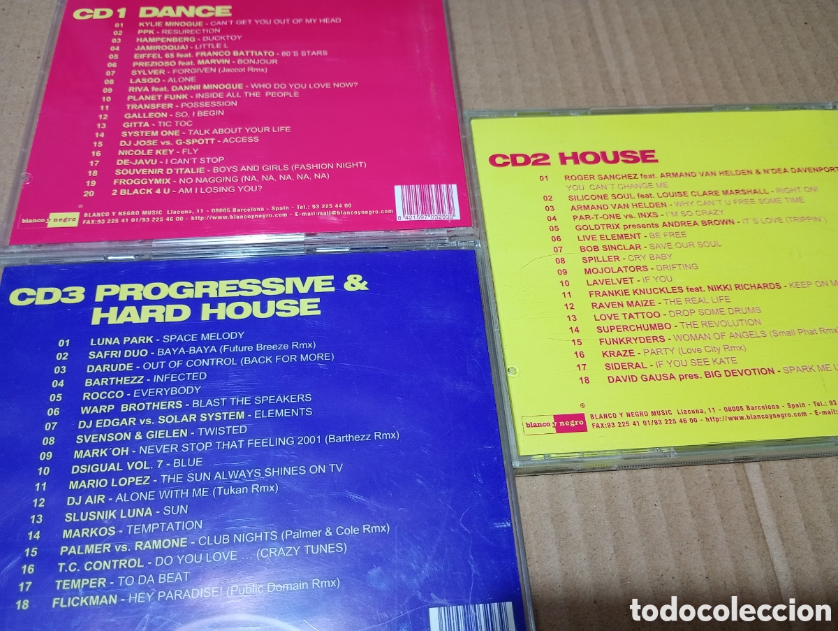 CDs de m&uacute;sica: Lote 3 CD Dance House Progressive - Foto 2