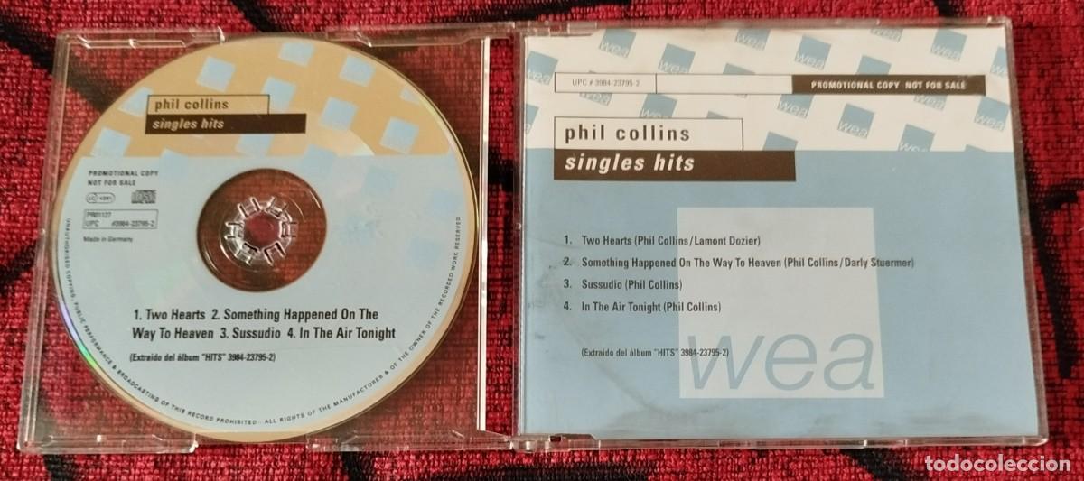 CDs de m&uacute;sica: PHIL COLLINS ** Singles Hits ** CD SAMPLER PROMOCIONAL 1998 - Foto 1