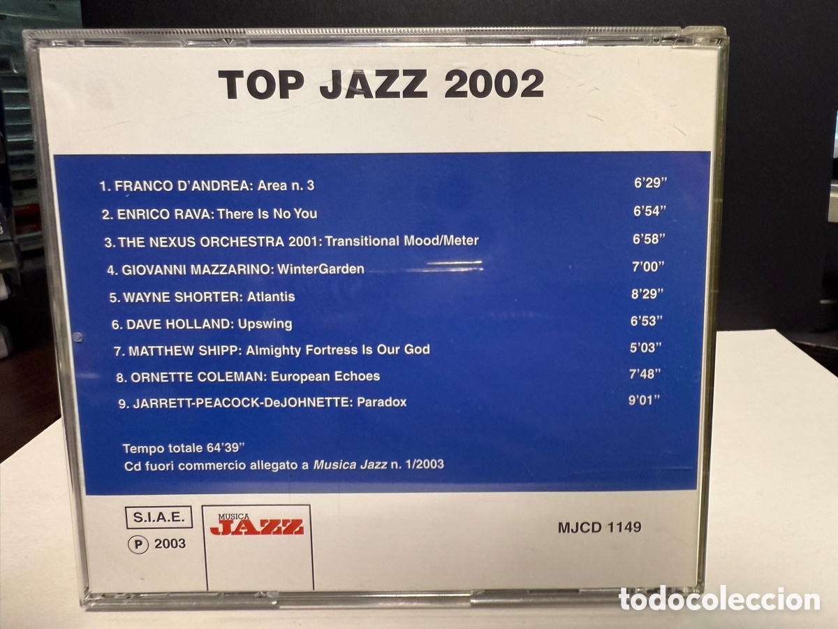 CDs de m&uacute;sica: Various - Top Jazz 2002 (CD) - Foto 2