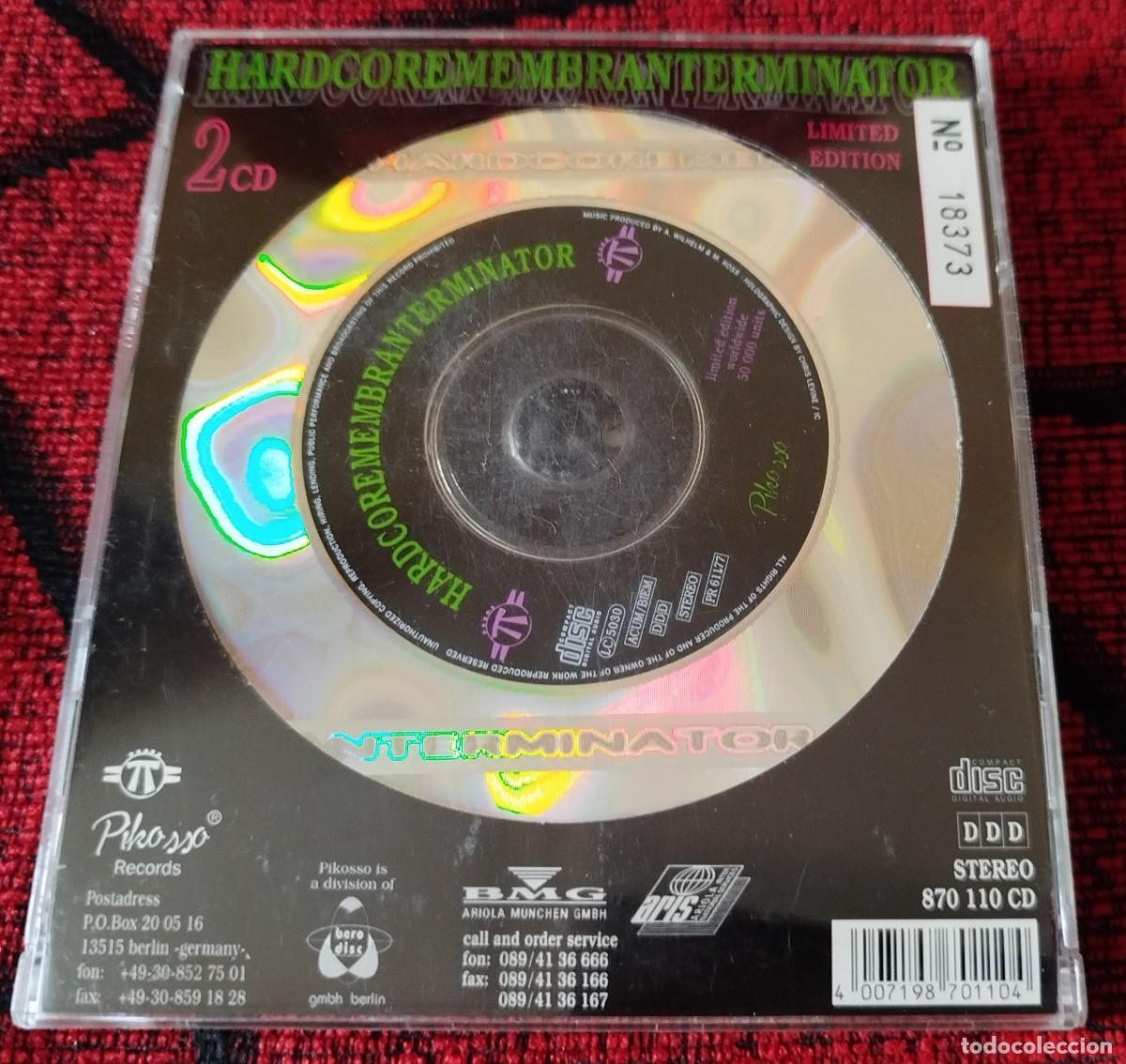 CDs de m&uacute;sica: HARDCOREMEMBRANTERMINATOR DOBLE CD ALEMANIA 1995 - Foto 2