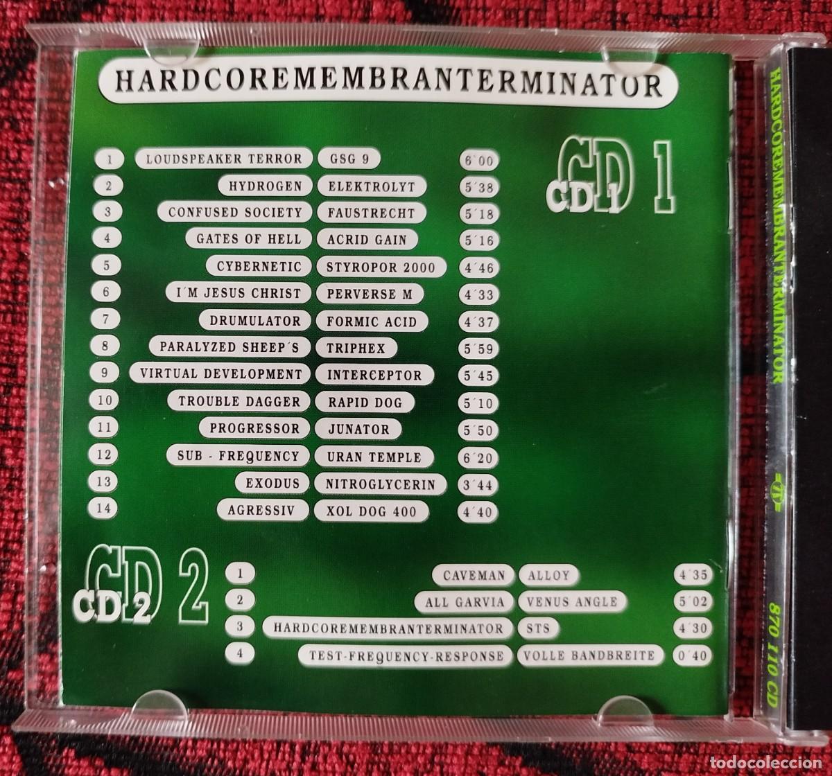 CDs de m&uacute;sica: HARDCOREMEMBRANTERMINATOR DOBLE CD ALEMANIA 1995 - Foto 3