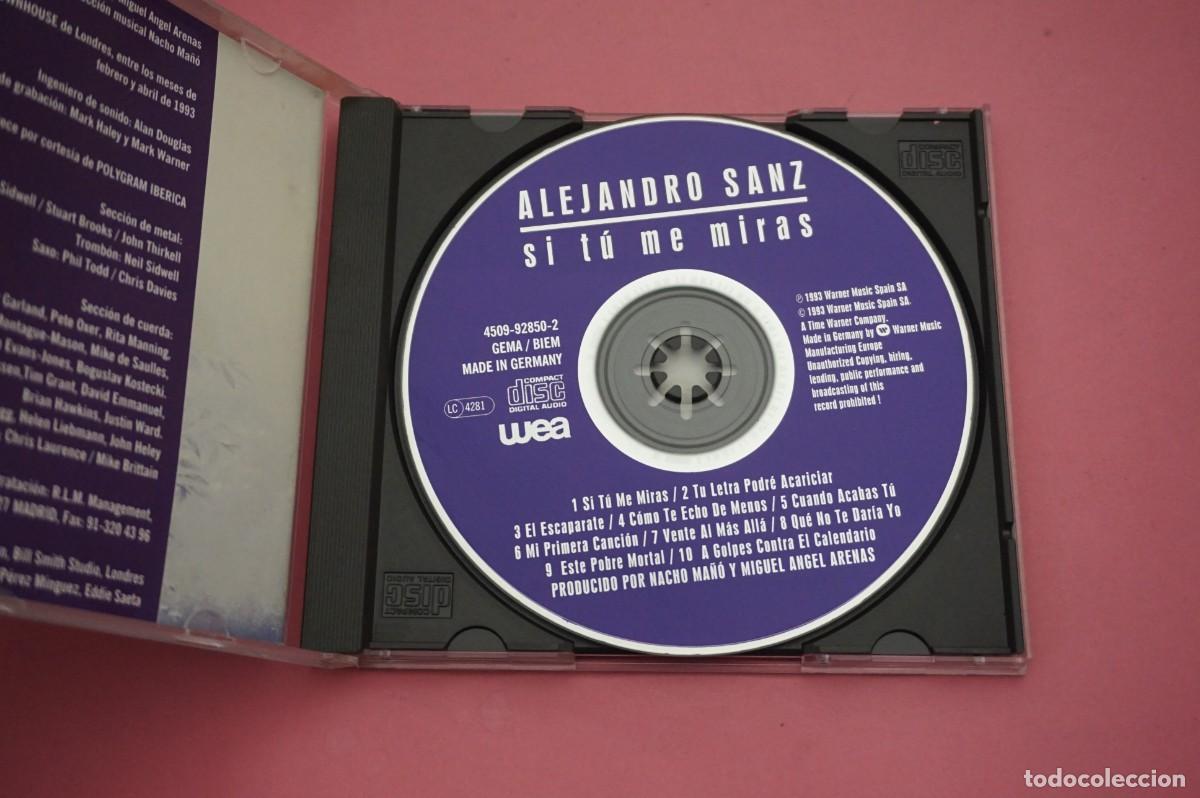 CDs de m&uacute;sica: CD - ALEJANDRO SANZ - SI TU ME MIRAS - Foto 2