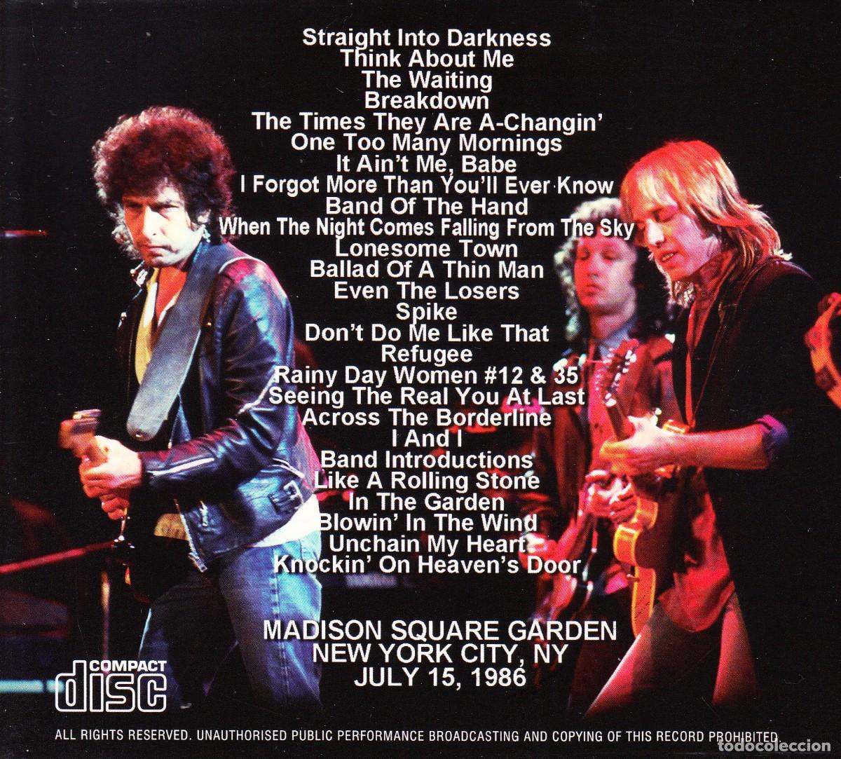 CDs de m&uacute;sica: BOB DYLAN AND TOM PETTY. FIRST NIGHT AT MSG. 2 CD. - Foto 2