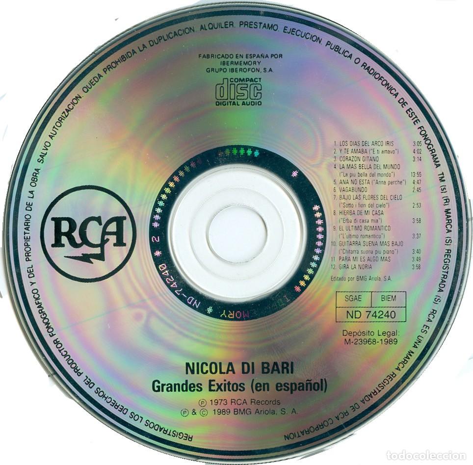 CDs de m&uacute;sica: Nicola Di Bari CD Grandes &Eacute;xitos - Foto 4