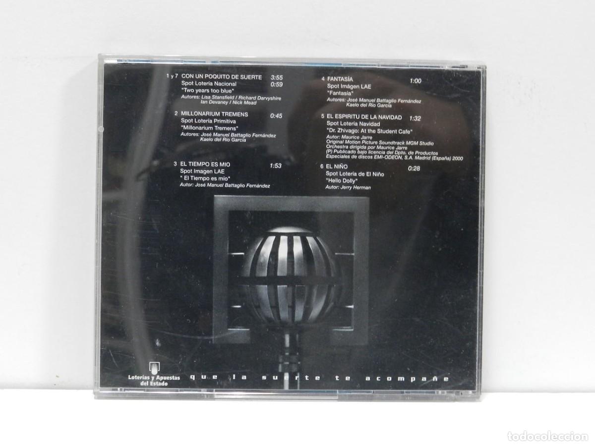 CDs de m&uacute;sica: DISCO CD. Con Un Poquito De Suerte. COMPACT DISC. - Foto 2
