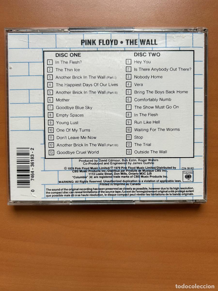 CDs de m&uacute;sica: Pink Floyd - The Wall (Ed. Canad&aacute; con Pre- Emphasis) - Foto 2