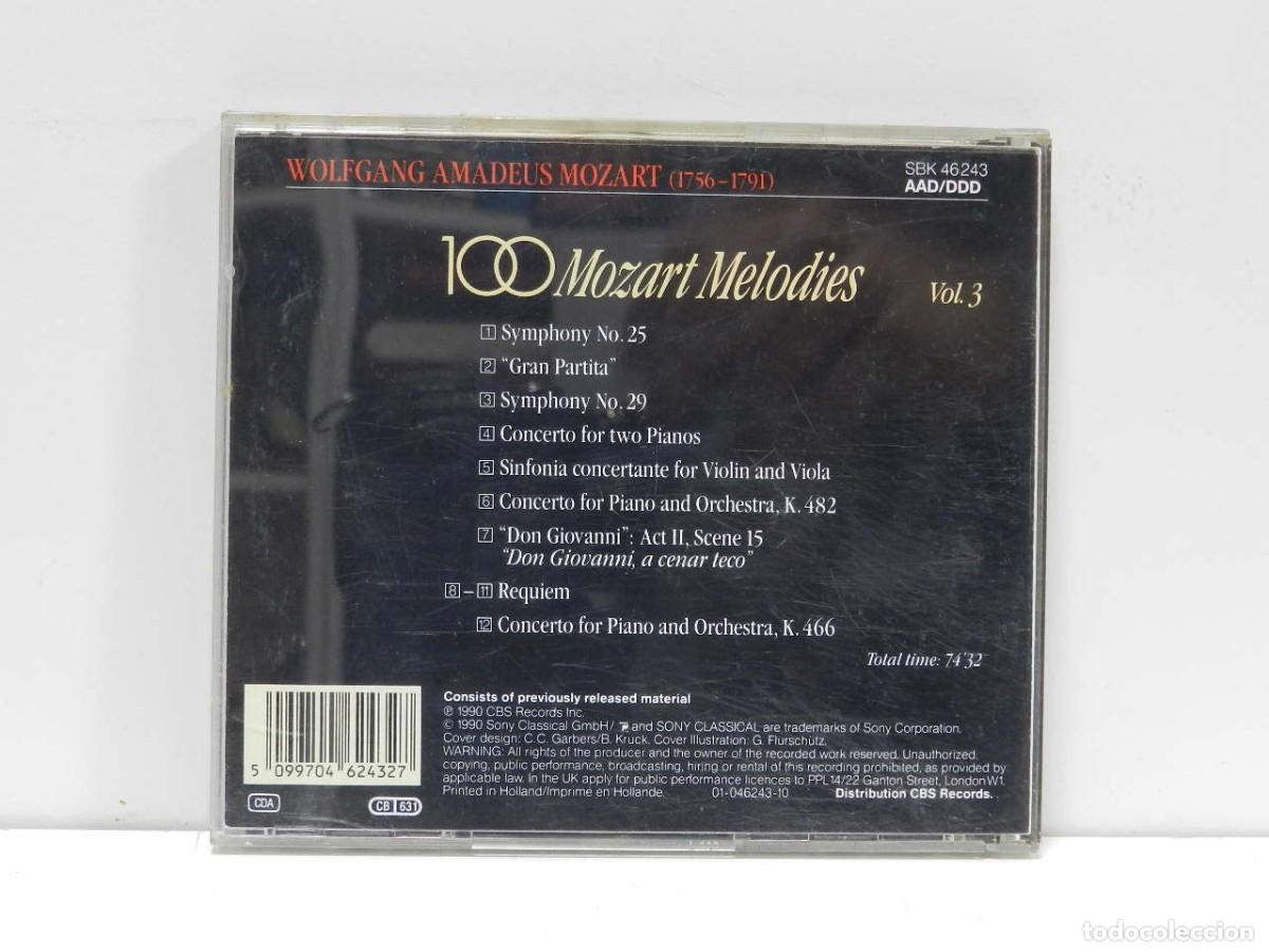 CDs de m&uacute;sica: DISCO CD. Mozart &ndash; Melodies. COMPACT DISC. - Foto 2