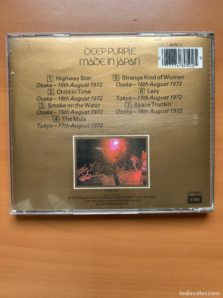 CDs de m&uacute;sica: Deep Purple - Made in Japan - Foto 2