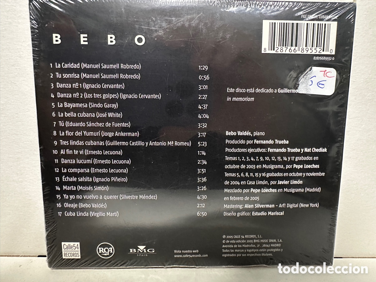 CDs de m&uacute;sica: Bebo Vald&eacute;s - Bebo (CD) *Precintado* - Foto 2