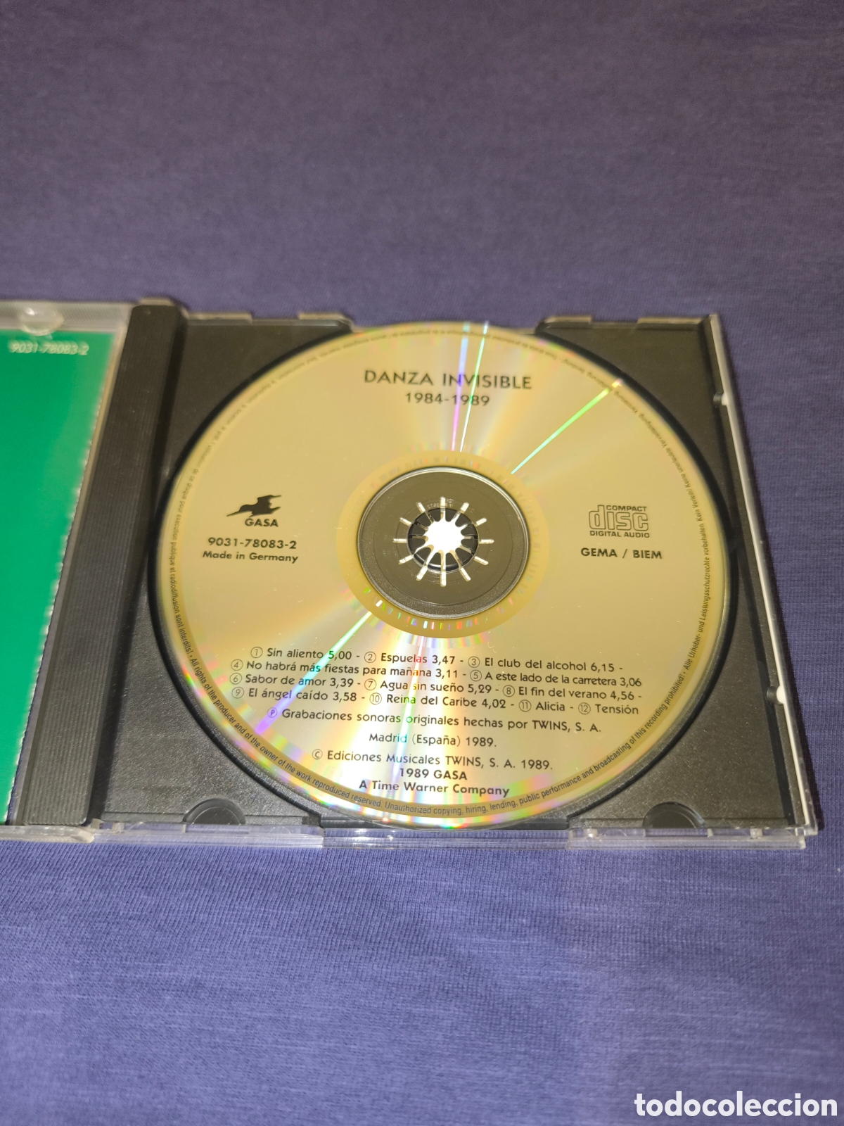 CDs de m&uacute;sica: Danza invisible 1984 - 1989 - Foto 3