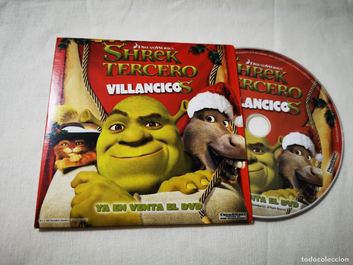 CDs de M&uacute;sica: SHREK TERCERO Villancicos CD ALBUM PROMO CARTON DEL A&Ntilde;O 2007 CONTIENE 6 TEMAS