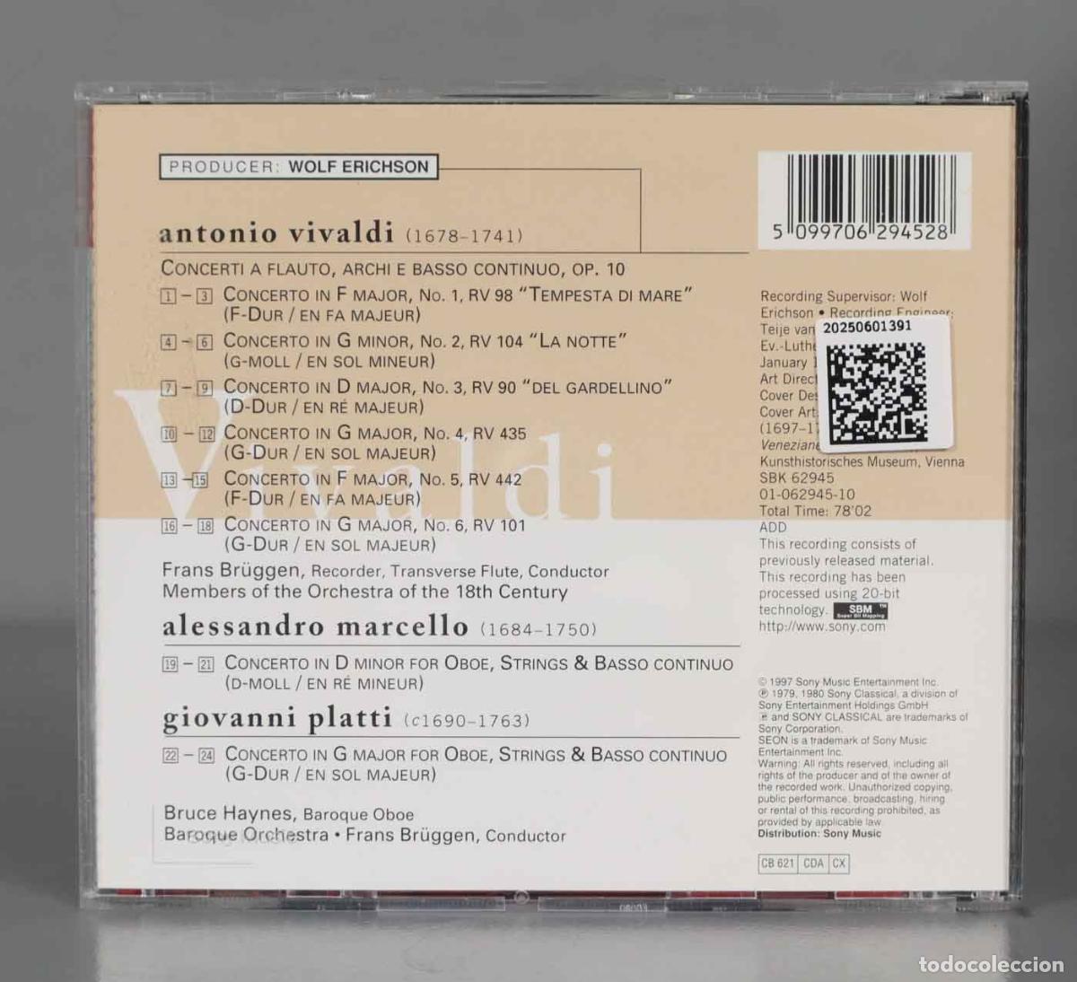 CDs de m&uacute;sica: CD. Vivaldi &ndash; Concertos For Winds - Foto 2