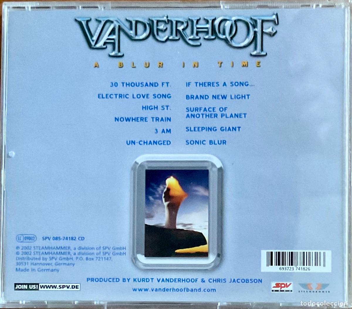 CDs de m&uacute;sica: VANDERHOOF - A BLUR IN TIME - Foto 2