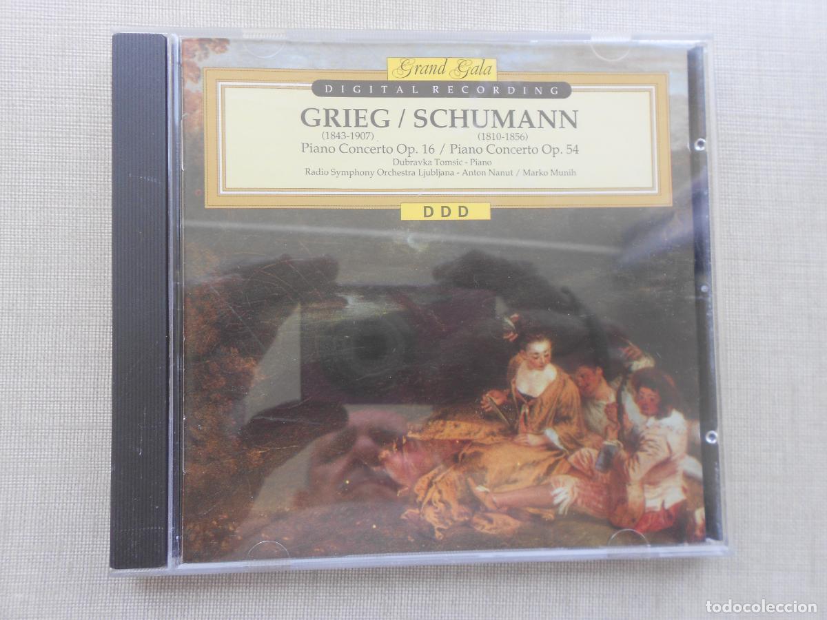Music CDs: GRIEG /SCHUMANN - PIANO CONCERTO OP 16 -PIANO CONCERTO OP 54 - CD -ANTN NANUT - MARKO MUNICH - CD