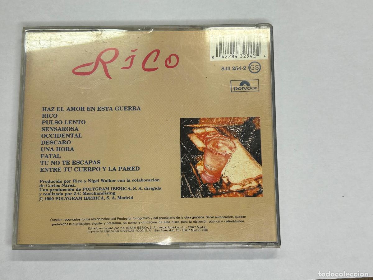 CDs de m&uacute;sica: Rico - Rico - CD 1990 - Foto 2