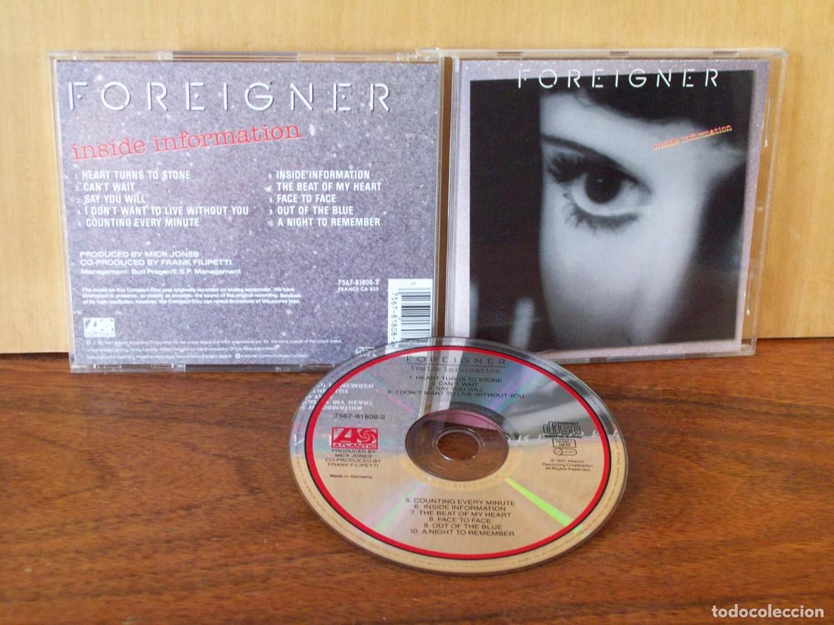 CDs de m&uacute;sica: FOREIGNER - INSIDE INFORMATION - CD - Foto 1