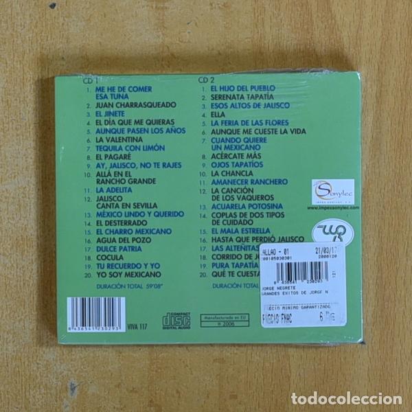 CDs de m&uacute;sica: JORGE NEGRETE - GRANDES EXITOS DE JORGE NEGRETE - CD - Foto 2