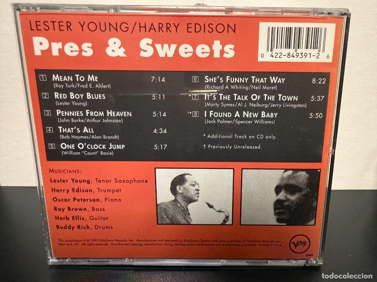 CDs de m&uacute;sica: Lester Young / Harry Edison - Pres & Sweets (CD) - Foto 2