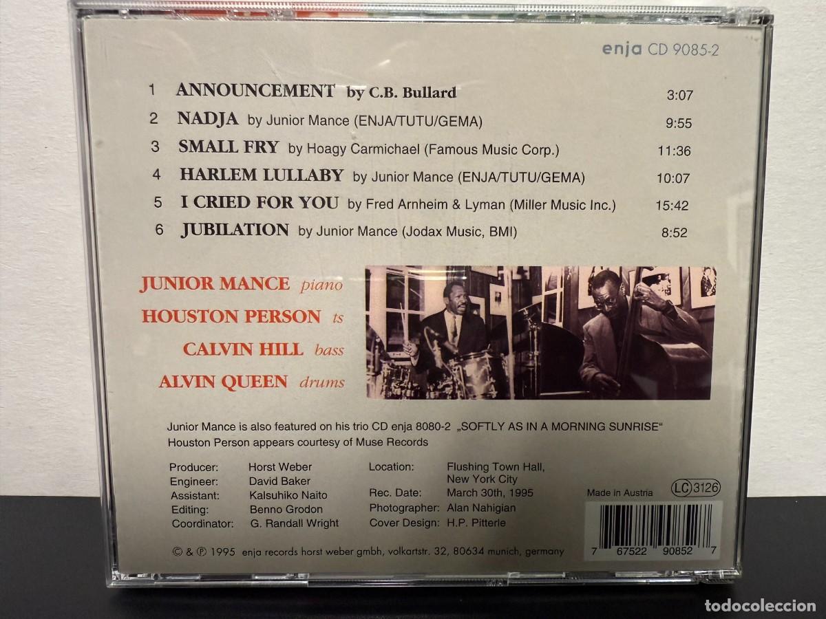 CDs de m&uacute;sica: Junior Mance - At Town Hall - Vol. I (CD) - Foto 2