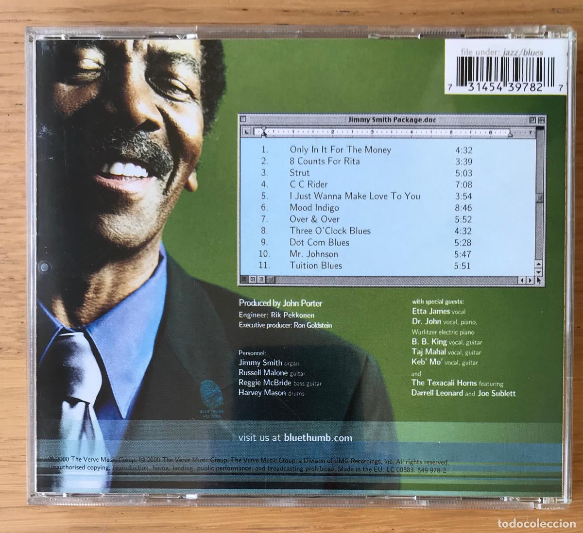 CDs de m&uacute;sica: JIMMY SMITH : &rdquo;DOT COM BLUES&rdquo;. CD 2000 JAZZ - Foto 2