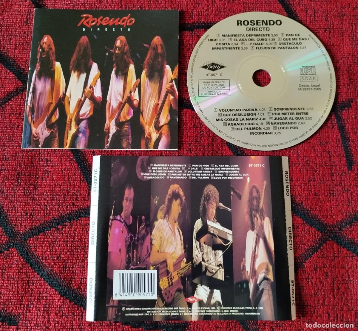 CDs de m&uacute;sica: ROSENDO ** Directo ** CD ORIGINAL 1989 - Foto 1