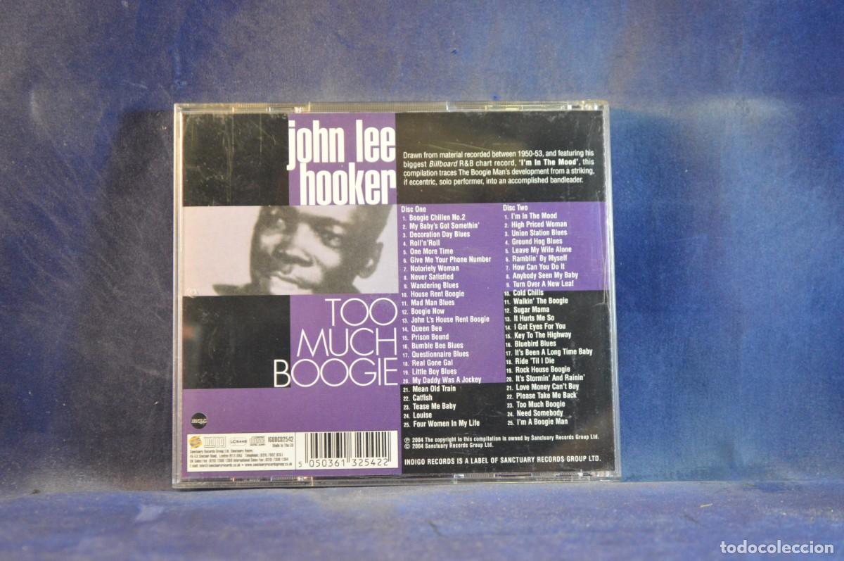 CDs de m&uacute;sica: JOHN LEE HOOKER &ndash; TOO MUCH BOOGIE - ESSENTIAL ARCHIVE RECORDINGS - CD - Foto 2