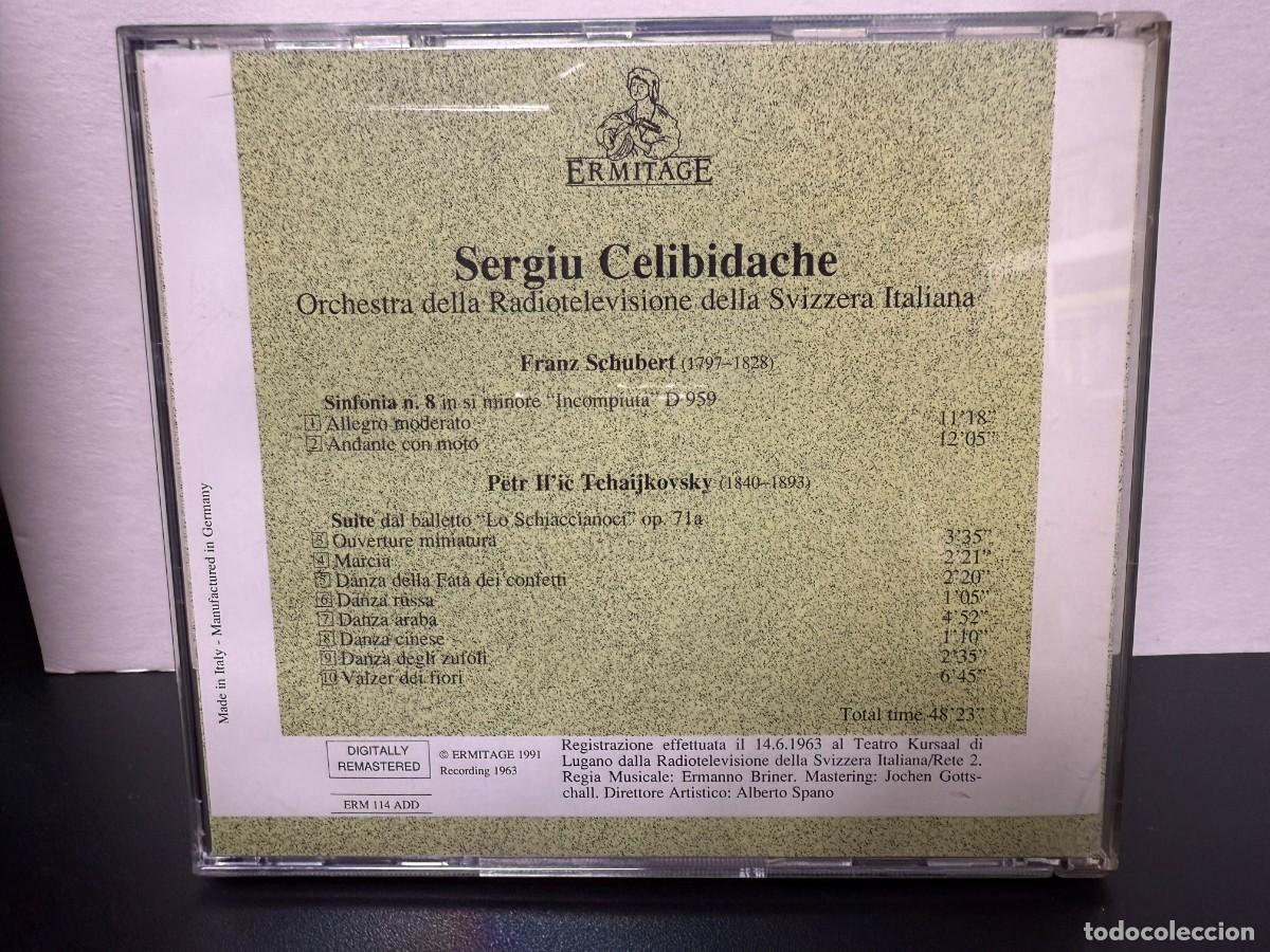 CDs de m&uacute;sica: Schubert, Tchaikovsky - Sergiu Celibidache - Symphony No. 8, Nutcracker Suite (CD) - Foto 2