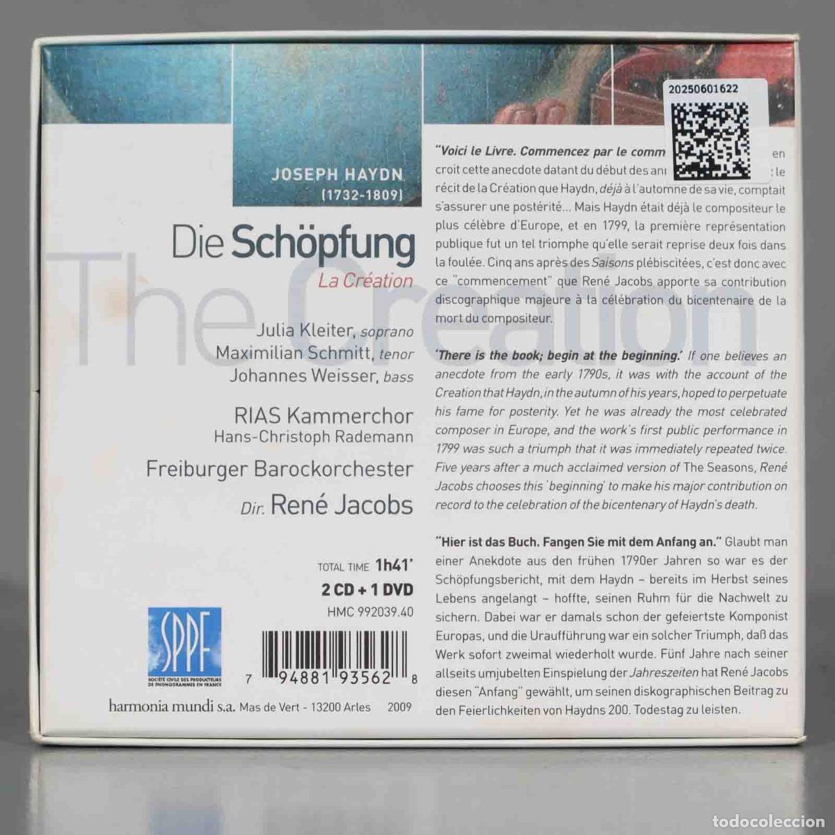 CDs de m&uacute;sica: CD. Jacobs &ndash; Die Sch&ouml;pfung. HAYDN - Foto 2
