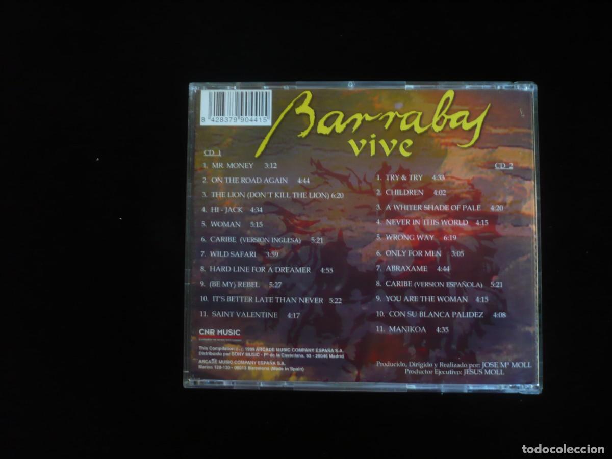 CDs de m&uacute;sica: barrabas - vive - 2 cd como nuevos - Foto 2