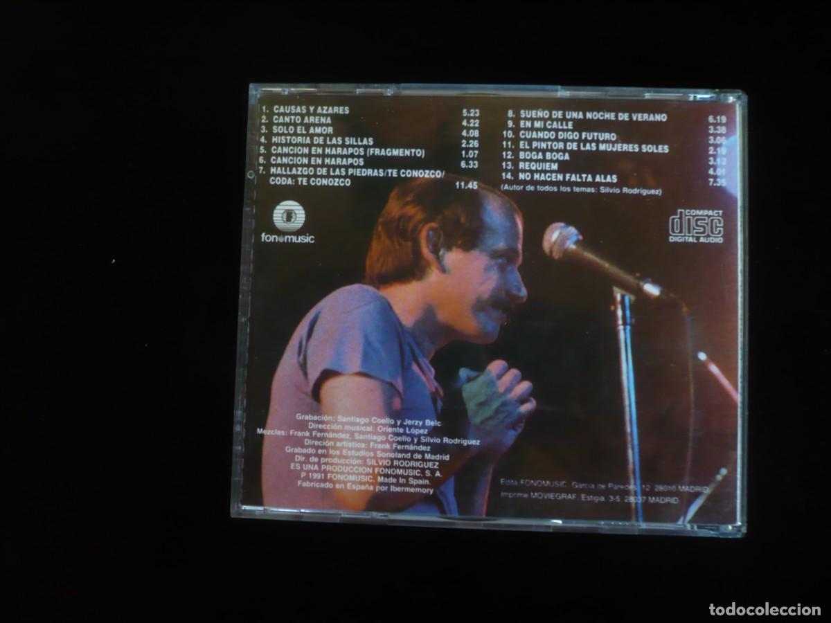 CDs de m&uacute;sica: silvio rodriguez - causas y azares - cd como nuevo - Foto 2