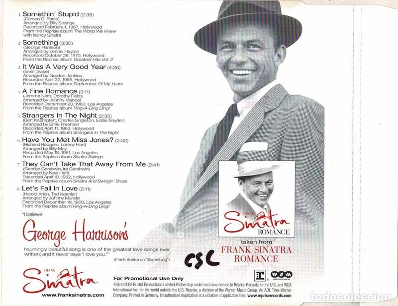 CDs de m&uacute;sica: Frank Sinatra - Romance. CD Promo - Foto 2