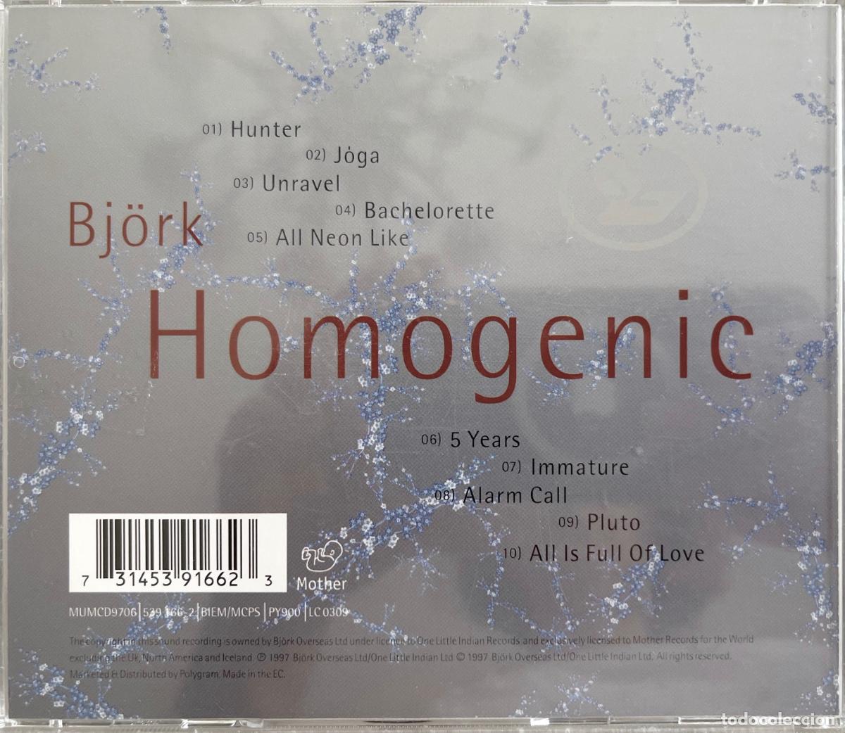 CDs de m&uacute;sica: BJ&Ouml;RK. HOMOGENIC. CD MADE IN EC - Foto 2