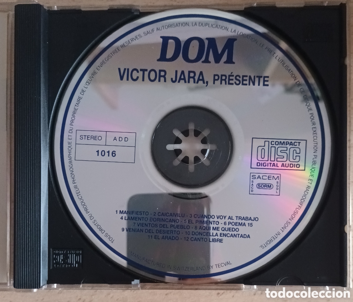 CDs de m&uacute;sica: VICTOR JARA- Presente (CD) - Foto 3