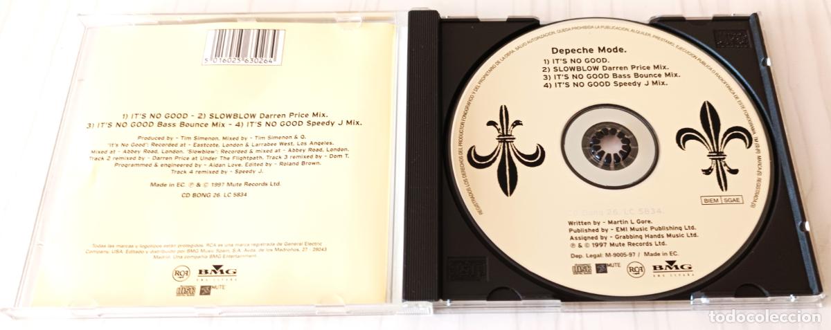 CDs de m&uacute;sica: CD SINGLE DEPECHE MODE - IT&acute;S NO GOOD MUTE - 1997 - Foto 3