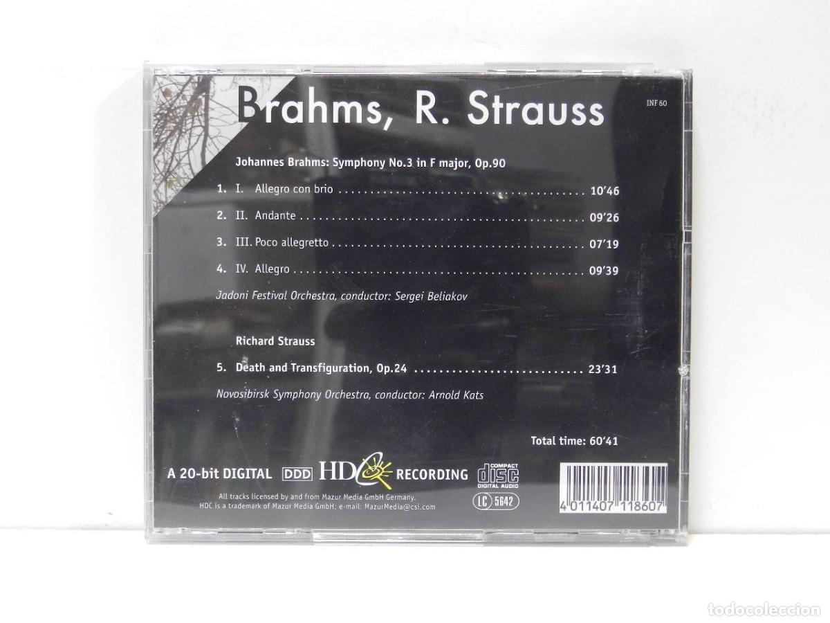 CDs de m&uacute;sica: DISCO CD. Brahms, Strauss &ndash; Symphony 3, Death And Transfiguration. COMPACT DISC. - Foto 2