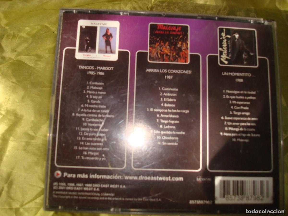CDs de m&uacute;sica: MALAVAJE. DISCOGRAFIA BASICA. 3 CD&acute;S + LIBRETO . IMPECABLE(#) - Foto 2