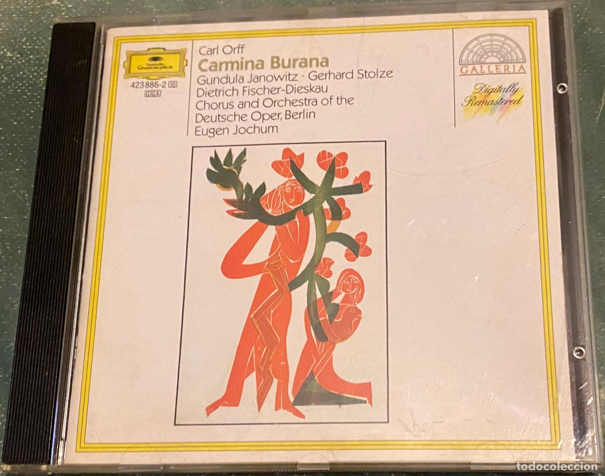 CDs de Musique: 'Carmina Burana', de Carl Orff. Deutsche Grammophon. Con Eugen Jochum, Gundula Janowitz y otros.