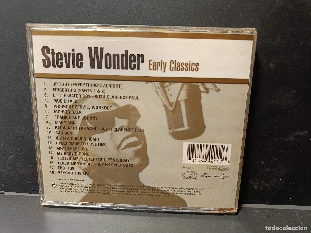 CDs de m&uacute;sica: STEVIE WONDER - EARLY CLASSICS - CD PEPETO - Foto 2