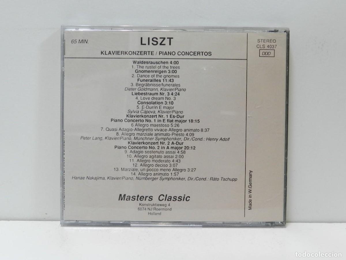 CDs de m&uacute;sica: DISCO CD. Liszt &ndash; Klavierkonzerte - Masters Classic. COMPACT DISC. - Foto 2