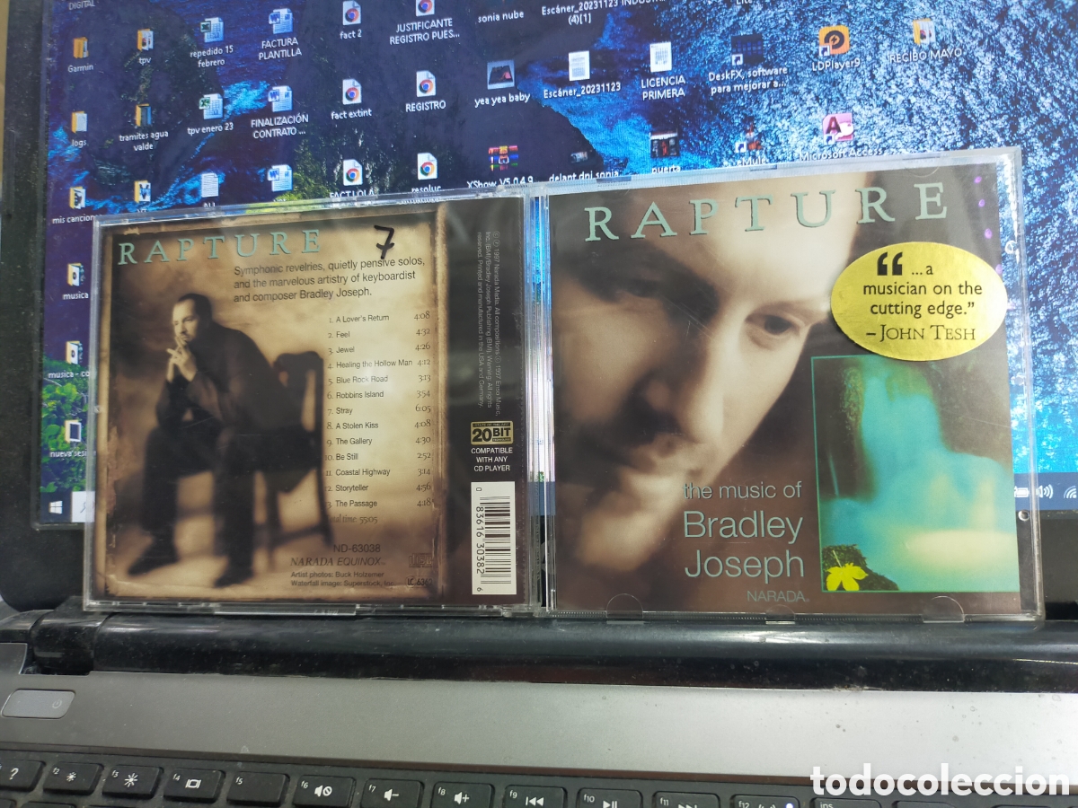 CDs de m&uacute;sica: Bradley Joseph CD rapture 1997 - Foto 1