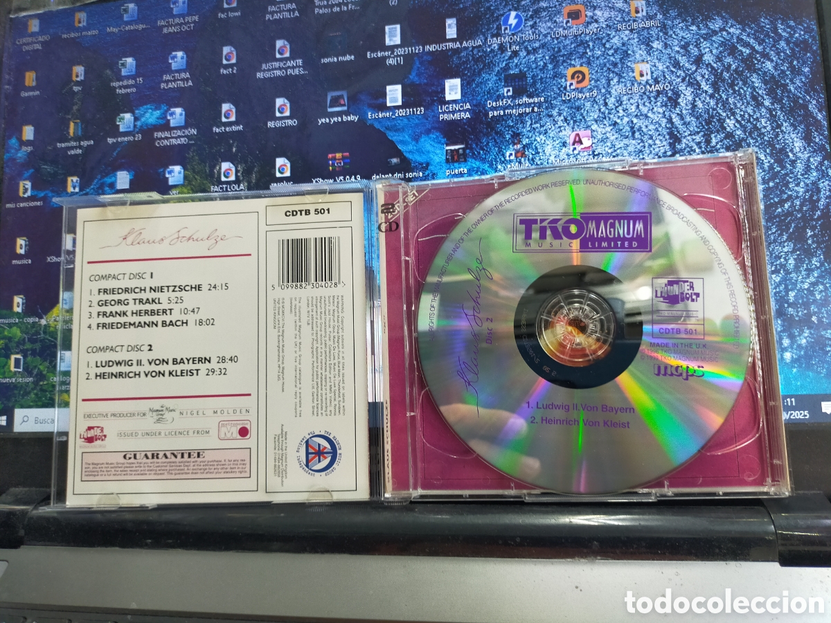 CDs de m&uacute;sica: Klaus schulze doble CD x - Foto 2