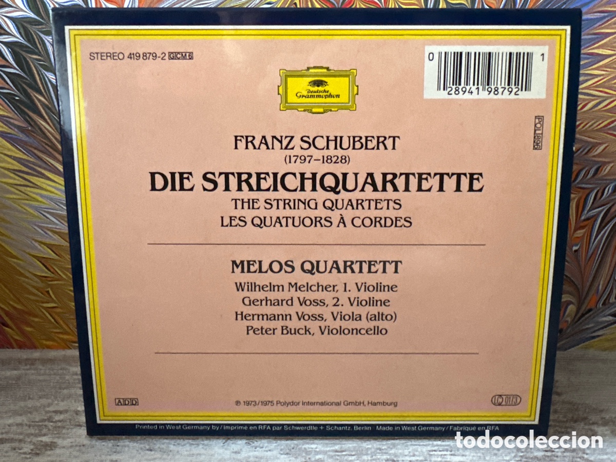 CDs de m&uacute;sica: Schubert - Melos Quartett - Die Streichquartette (6xCD) - Foto 3