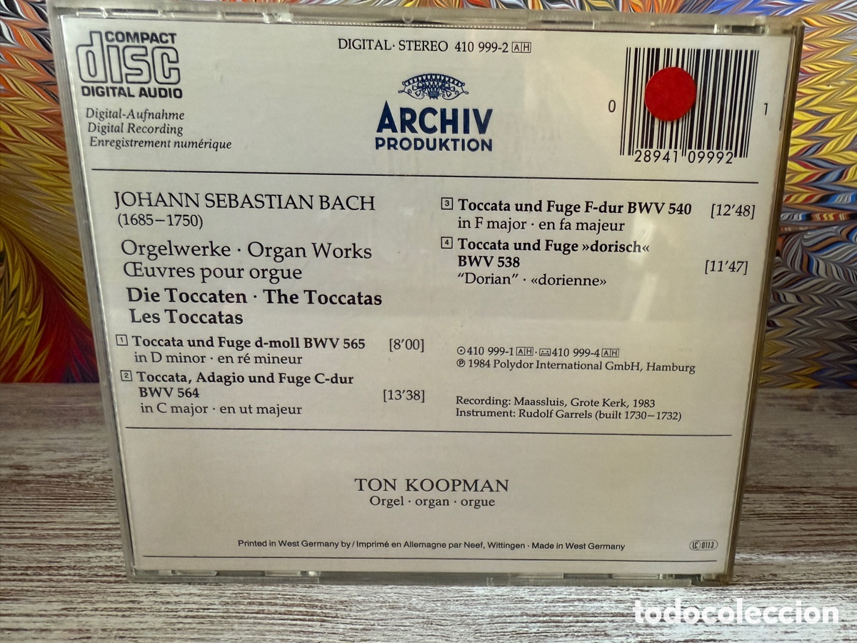 CDs de m&uacute;sica: Bach - Ton Koopman - Orgelwerke (CD) - Foto 2