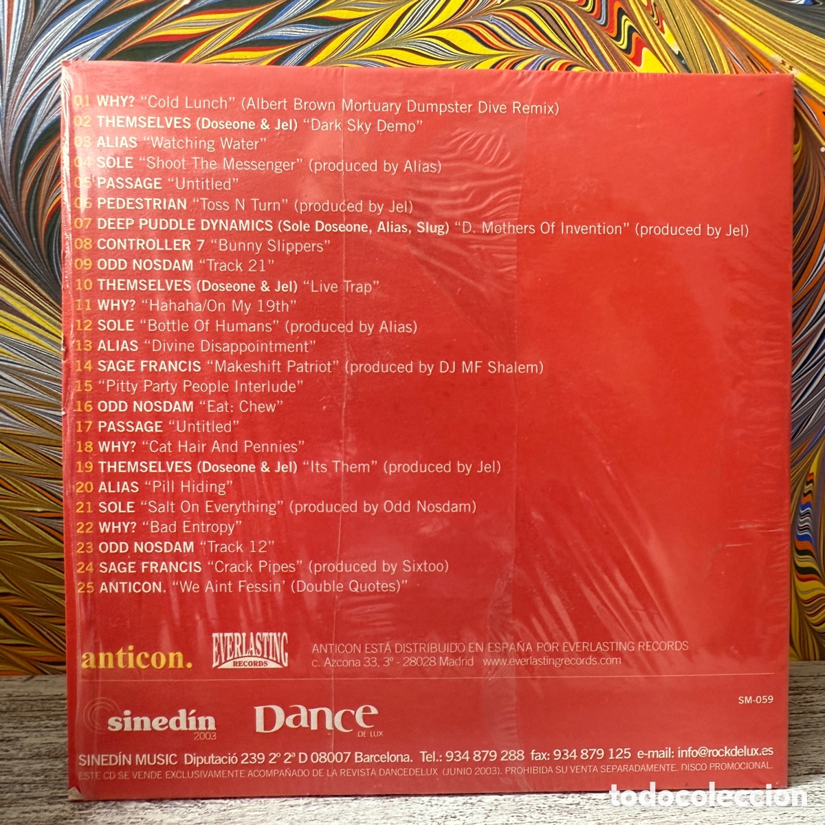 CDs de m&uacute;sica: Various - Anticon. (CD) *Precintado* - Foto 2