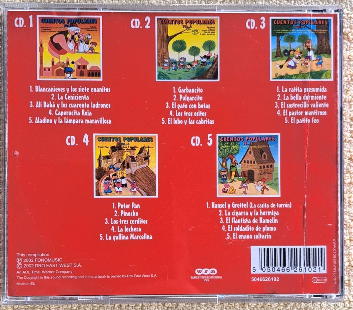 CDs de m&uacute;sica: CUENTOS POPULARES. 5 CDS. 2002 - Foto 2